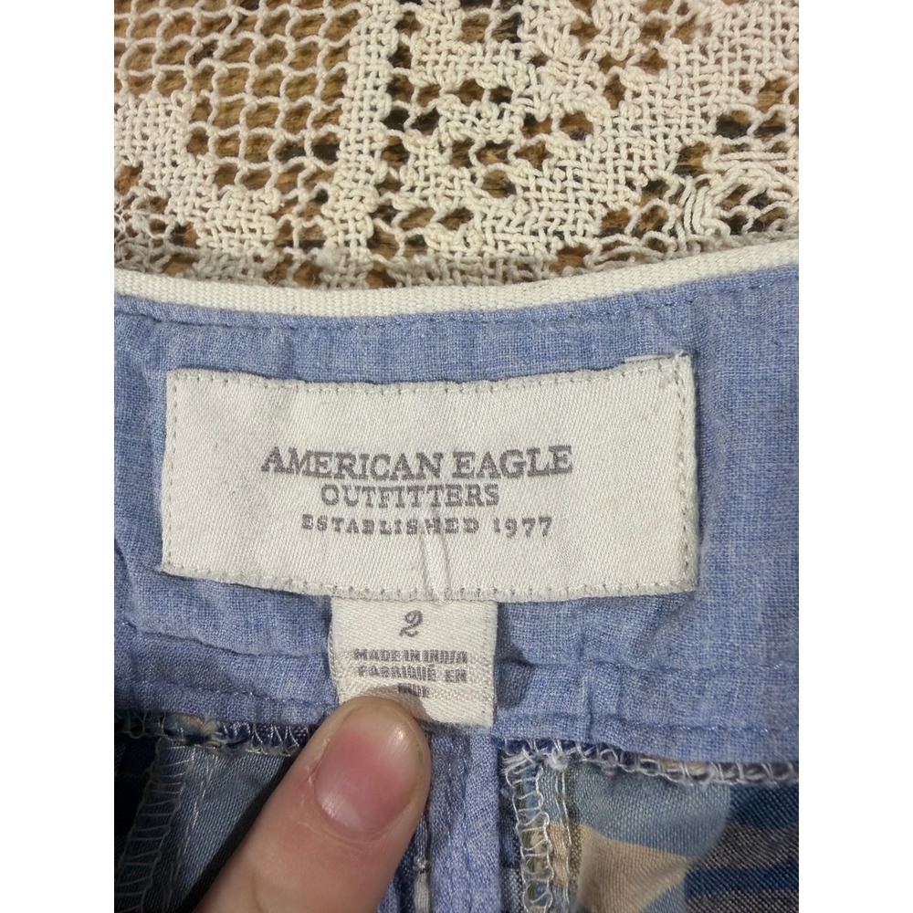 American Eagle Vintage Blue Y2K
Patchwork Plaid Mini Low Rise Skirt Size 2 - Picture 7 of 11